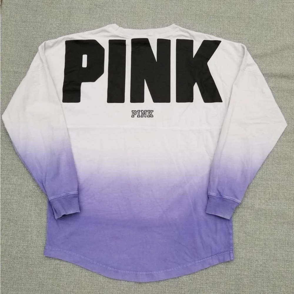 Victoria’s Secret PINK Purple Ombre Long Sleeve Shirt XS